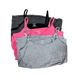 Motherhood LOT OF 3 Nursing Cami Camisoles Size L